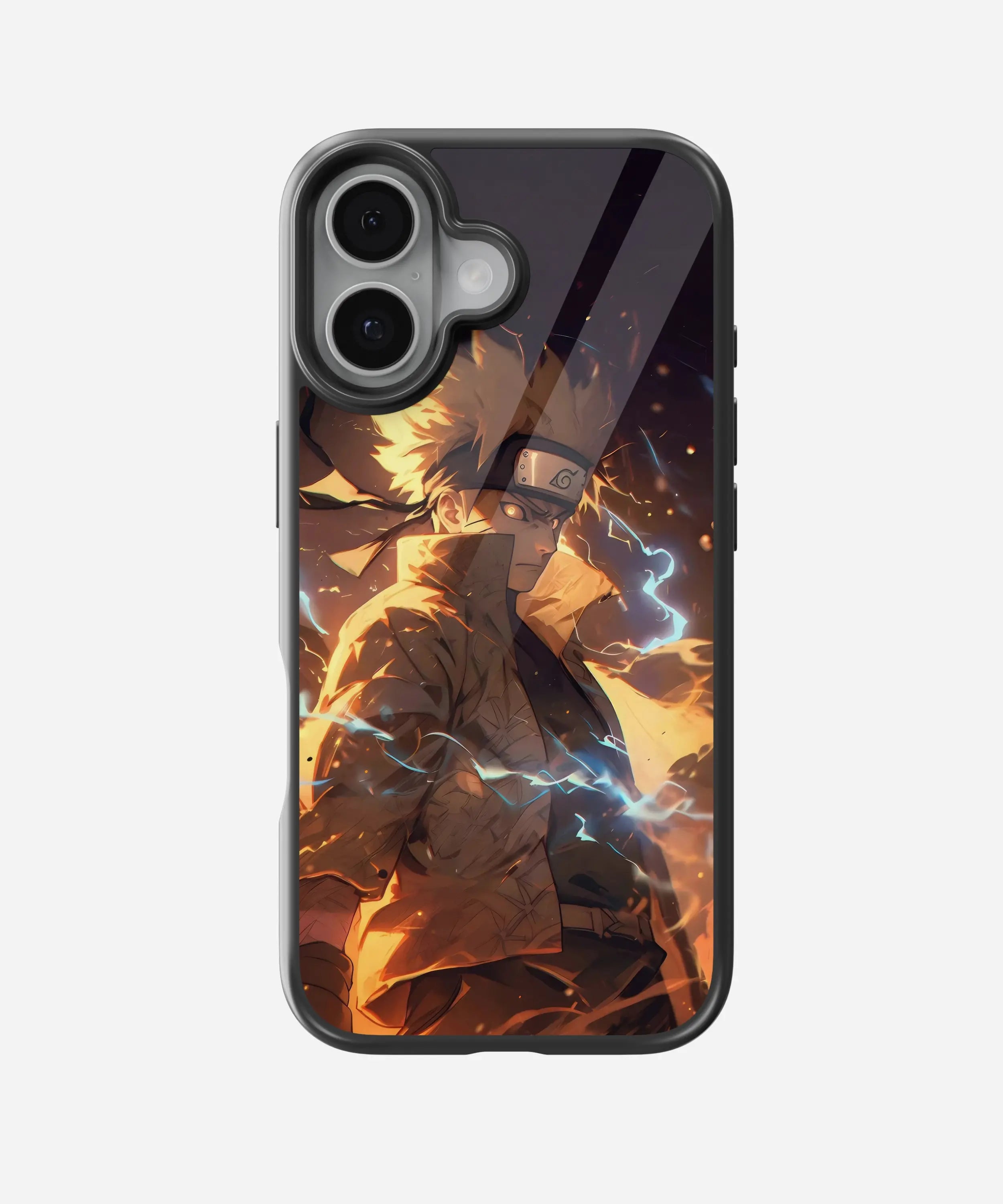 Naruto Kyuubi Mode Glass Phone Case