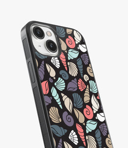 Tropical Seashell Glass Case