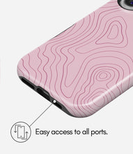 Load image into Gallery viewer, Blush Topo Lines Glossy Armoured Case
