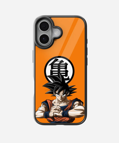 Orange Goku Glass Phone Case