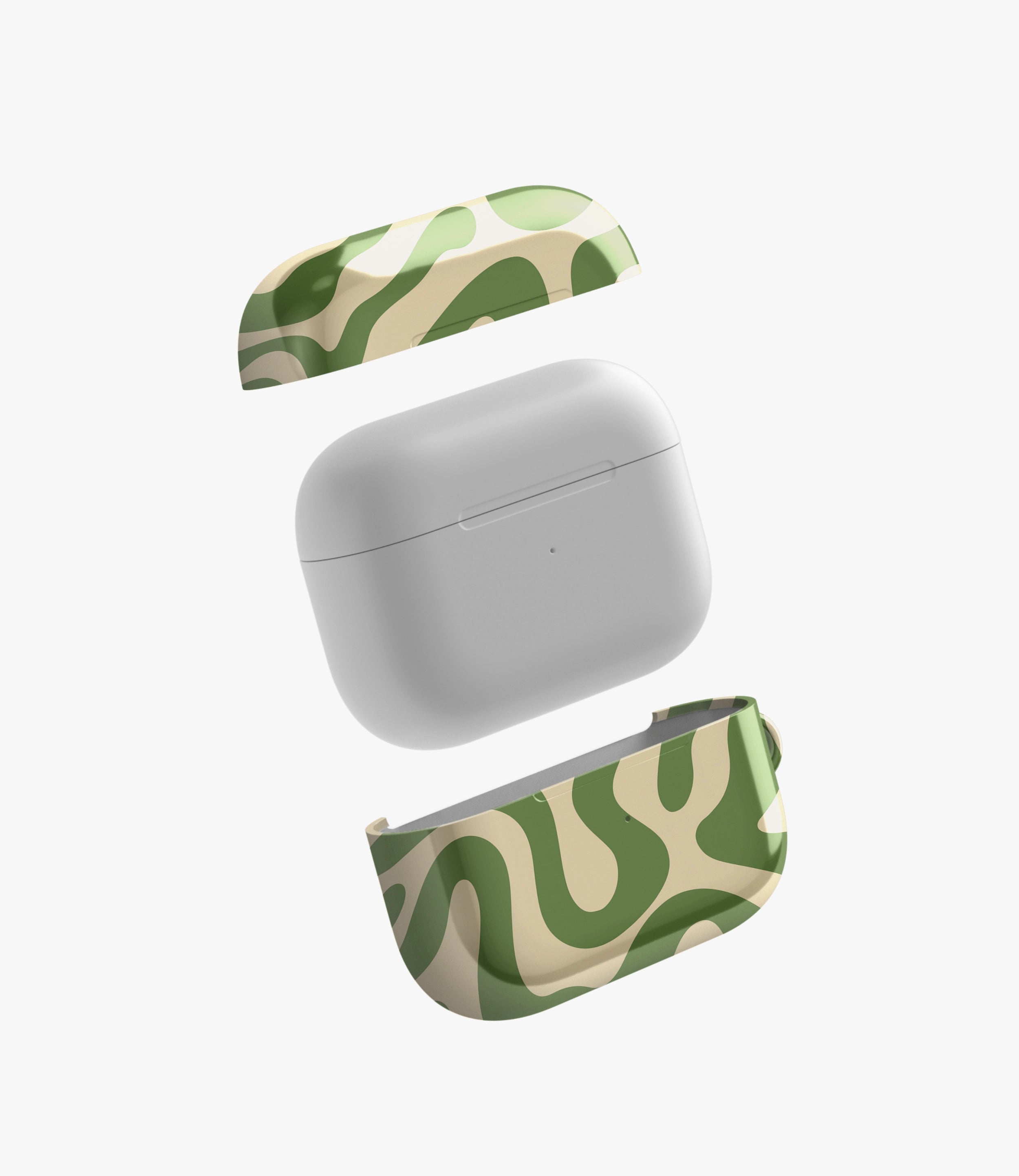 Green Mirage Glossy Airpod Case