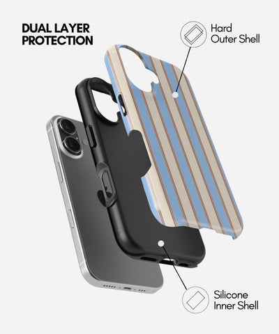 Sailor Cream Stripes Glossy Armoured Case