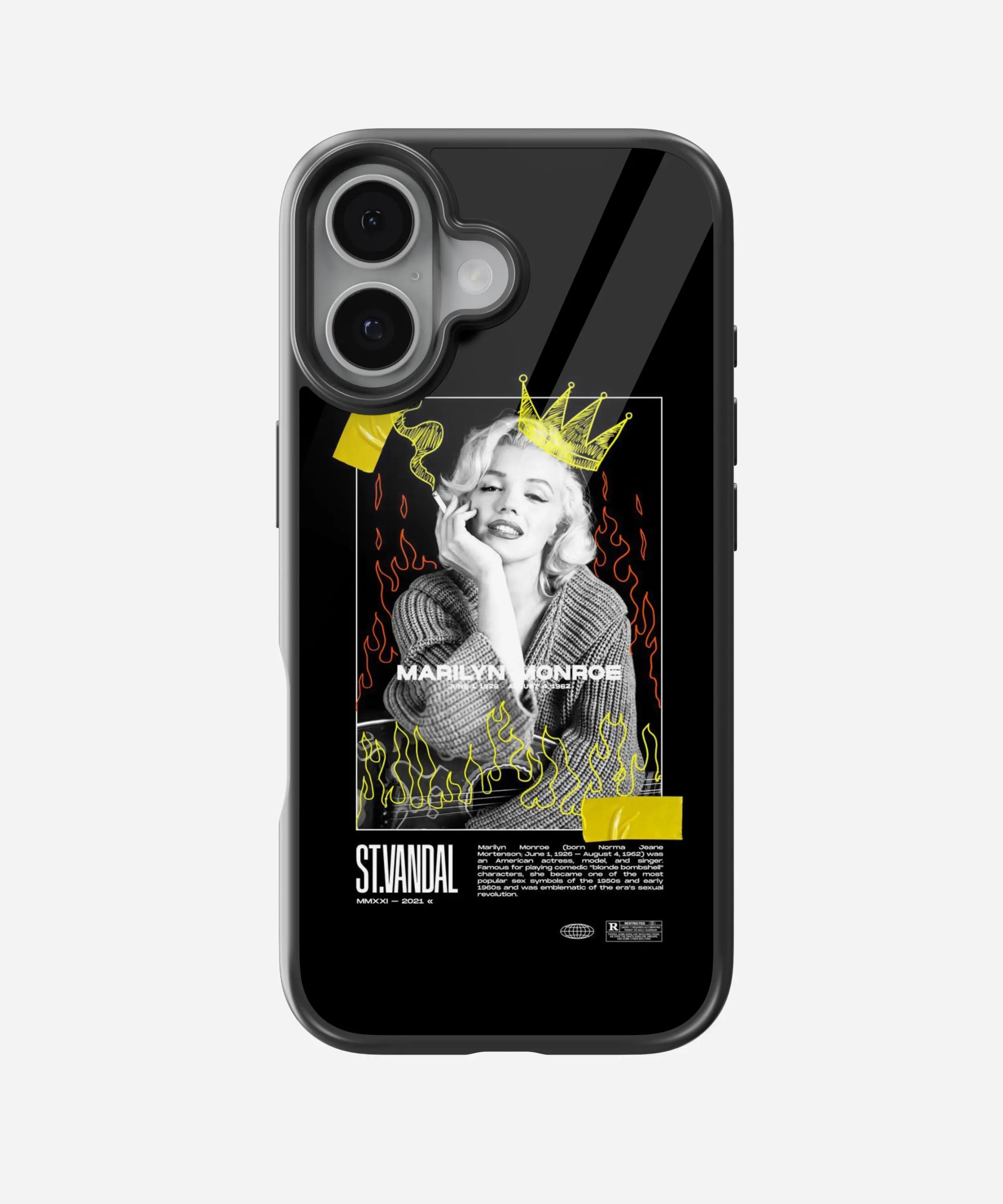 Queen Marilyn Glass Case