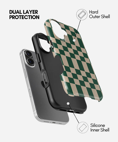 Matcha Check Glossy Armoured Case