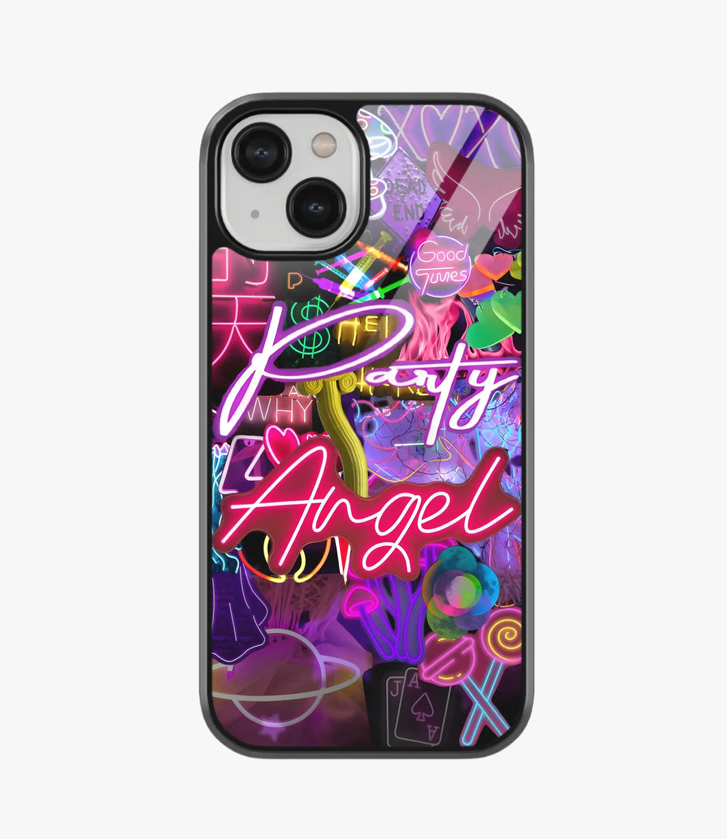 Party Angel Neon Glass Case