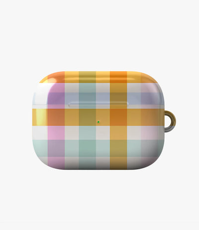 Candy Gingham Glossy Airpod Case
