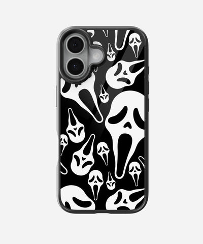 Ghost Face Glass Phone Case