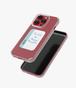 Happy Thoughts Custom Note Silicone Case