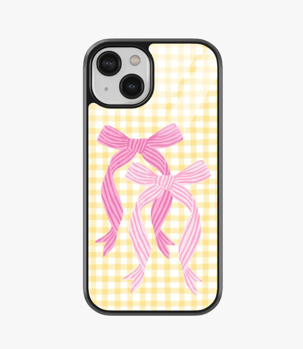 Lemonade Bows Glass Case