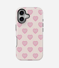 Load image into Gallery viewer, Heart Grid Glossy Armoured Case

