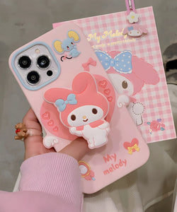 Adorable Pink Bunny Soft Silicone Phone Case