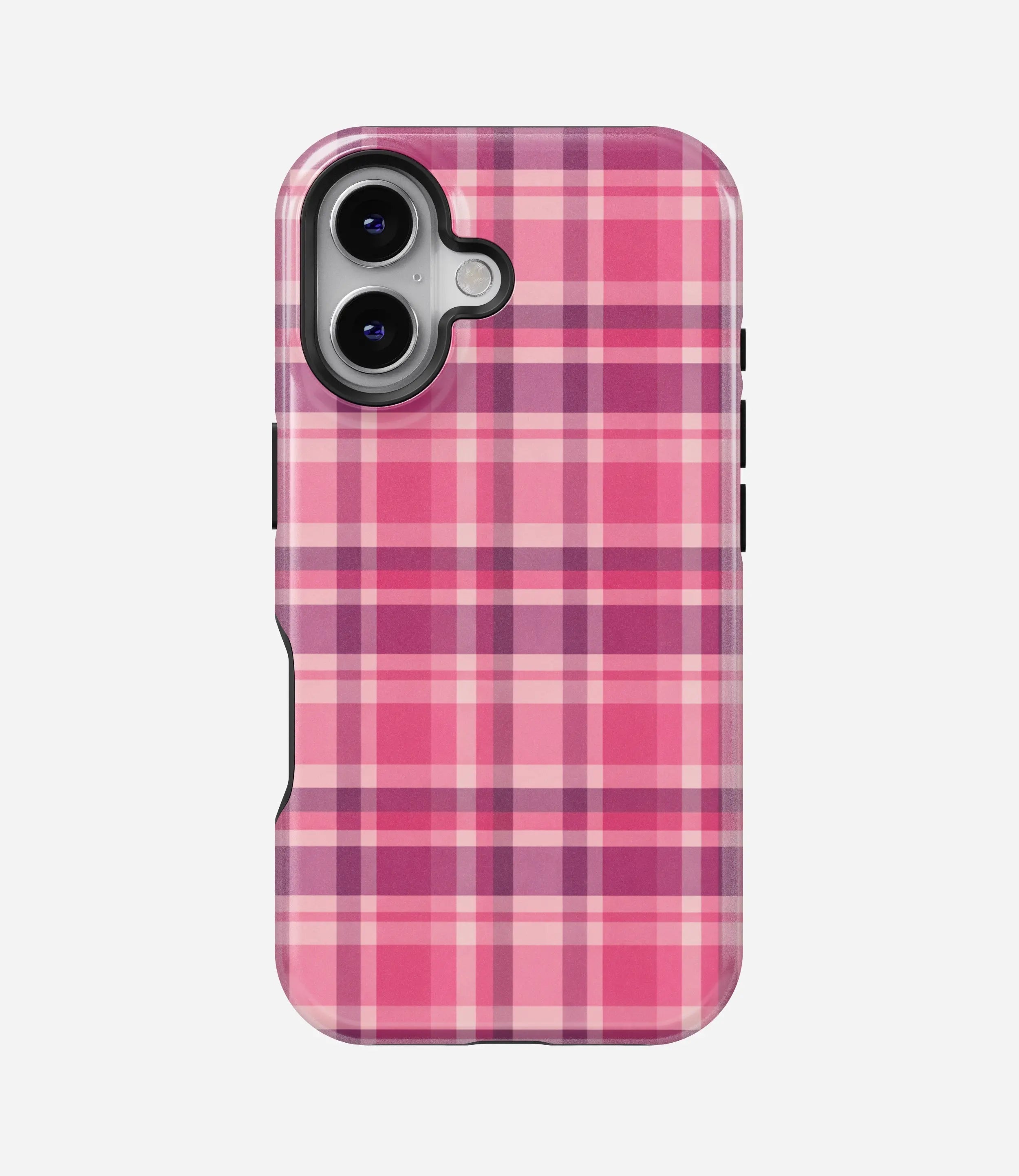 Pink Plaid Harmony Glossy Armoured Case