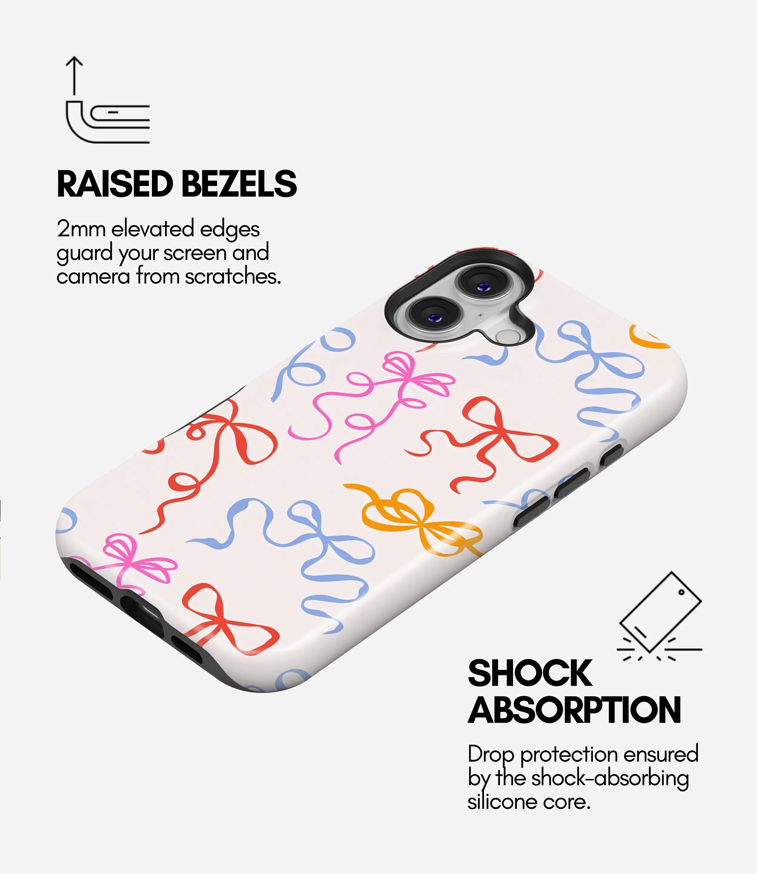 Colorpop Ribbons Glossy Armoured Case