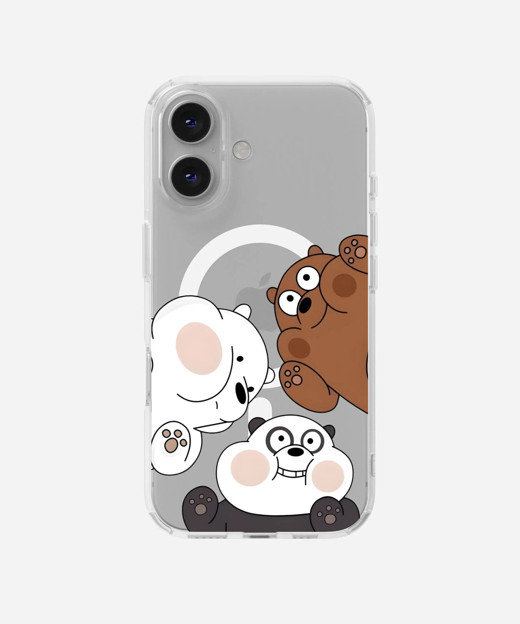 Panda Bash Clear Magsafe Clear Phone Case