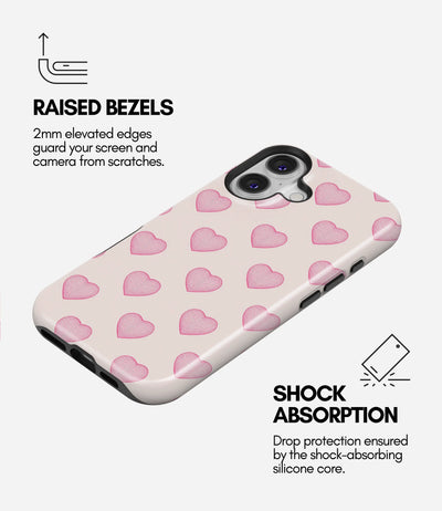 Heart Grid Glossy Armoured Case