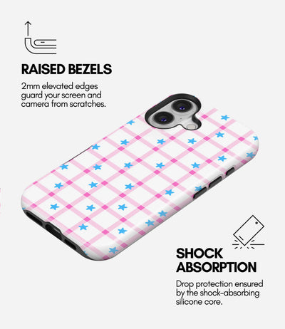 Pink Star Picnic Glossy Armoured Case