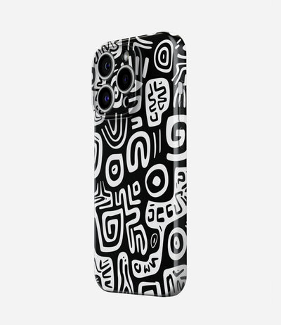 Black & White Pattern Glossy Hard Case