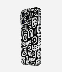 Black & White Pattern Glossy Hard Case