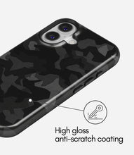 Load image into Gallery viewer, Stealth Night Camo Glossy Armoured Case
