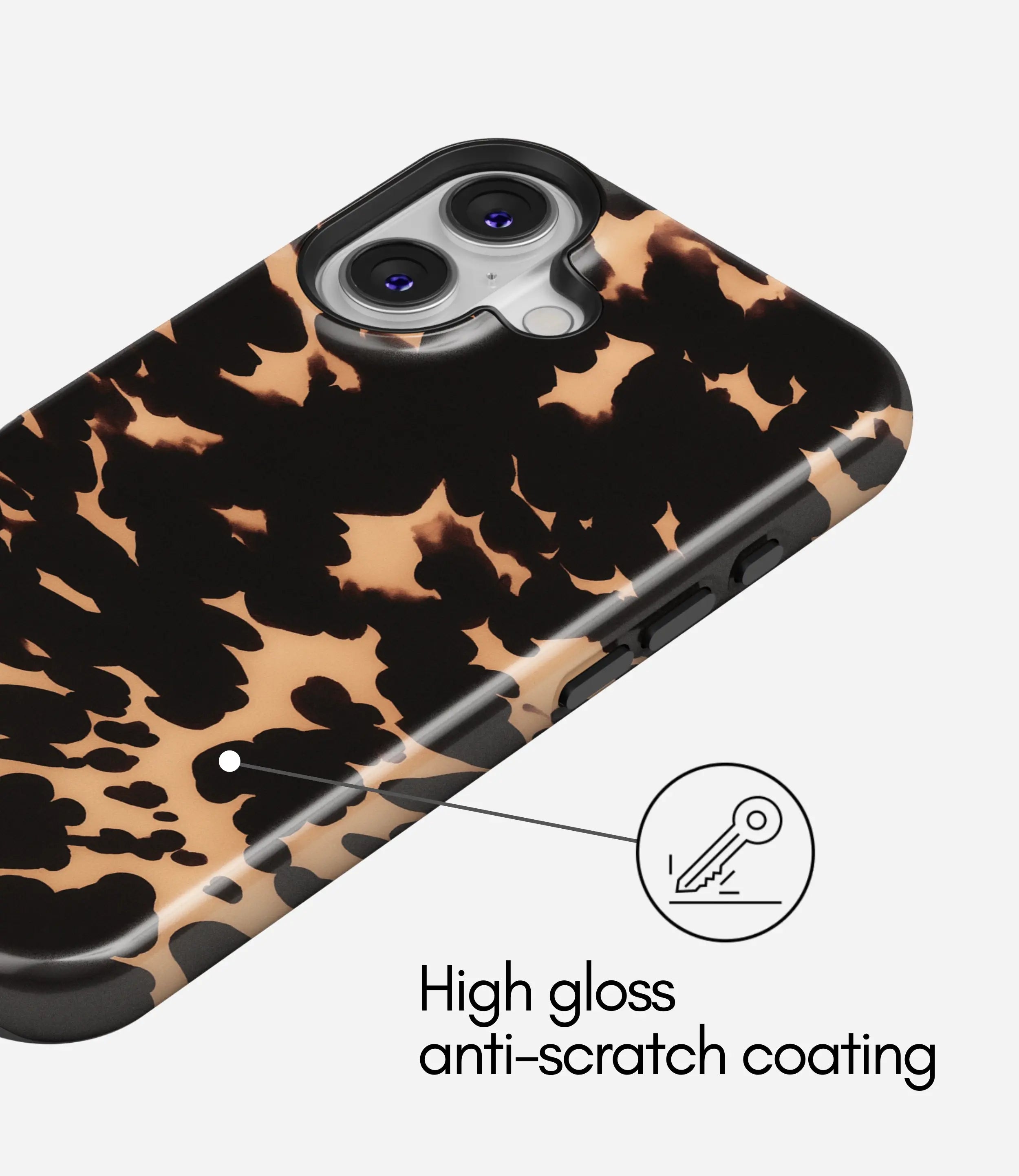 Amber Tortoiseshell Glossy Armoured Case