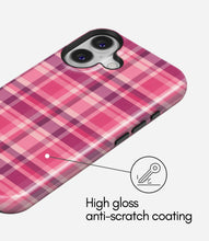 Load image into Gallery viewer, Pink Plaid Harmony Glossy Armoured Case
