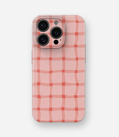 Melted Gingham Glossy Hard Case