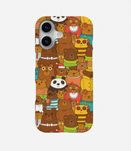Load image into Gallery viewer, Cute Bears Doodle Phone Case
