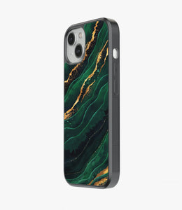 Green Emerald Marble Glass Phone Case