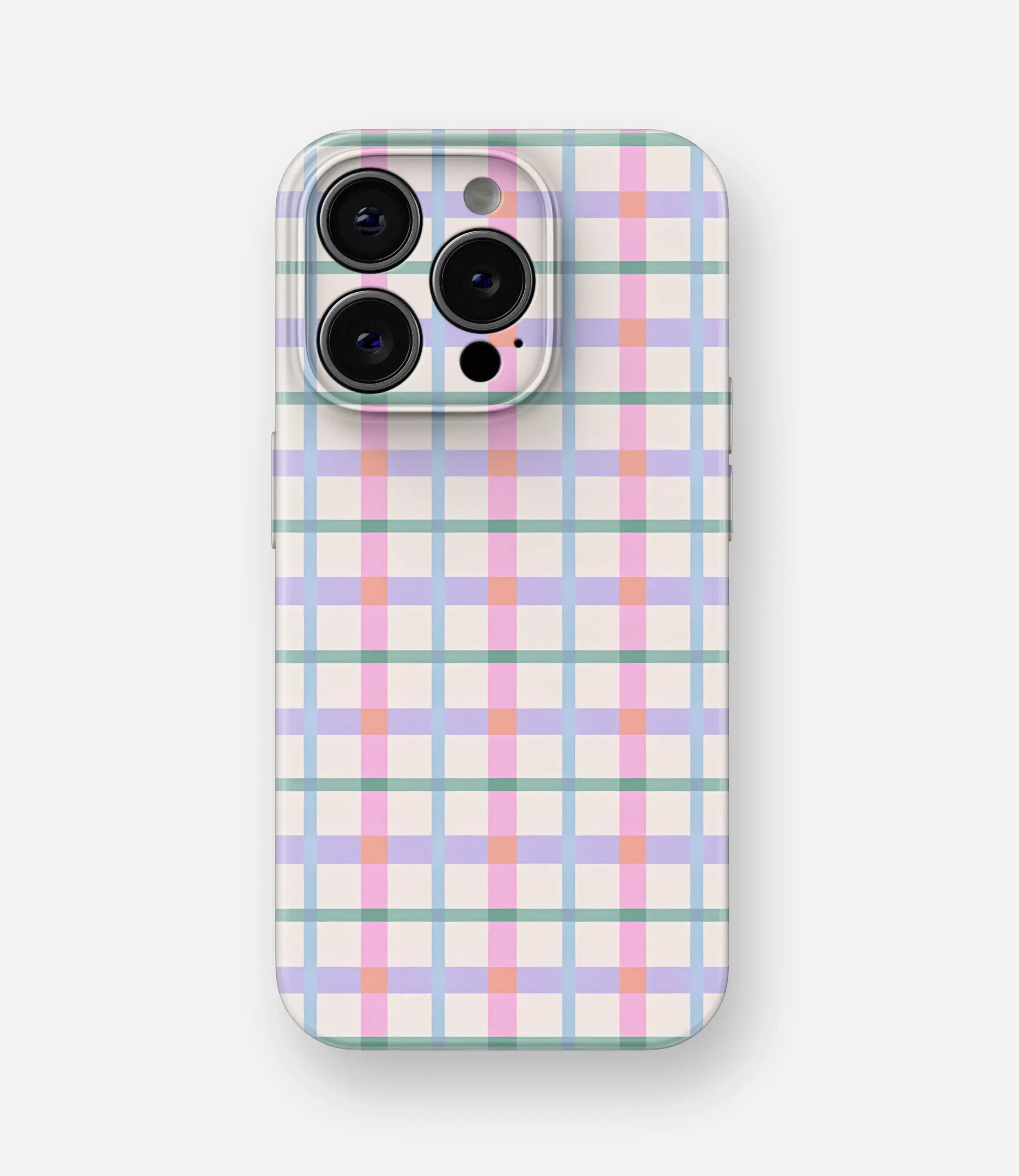 Pastel Dreamy Gingham Glossy Hard Case