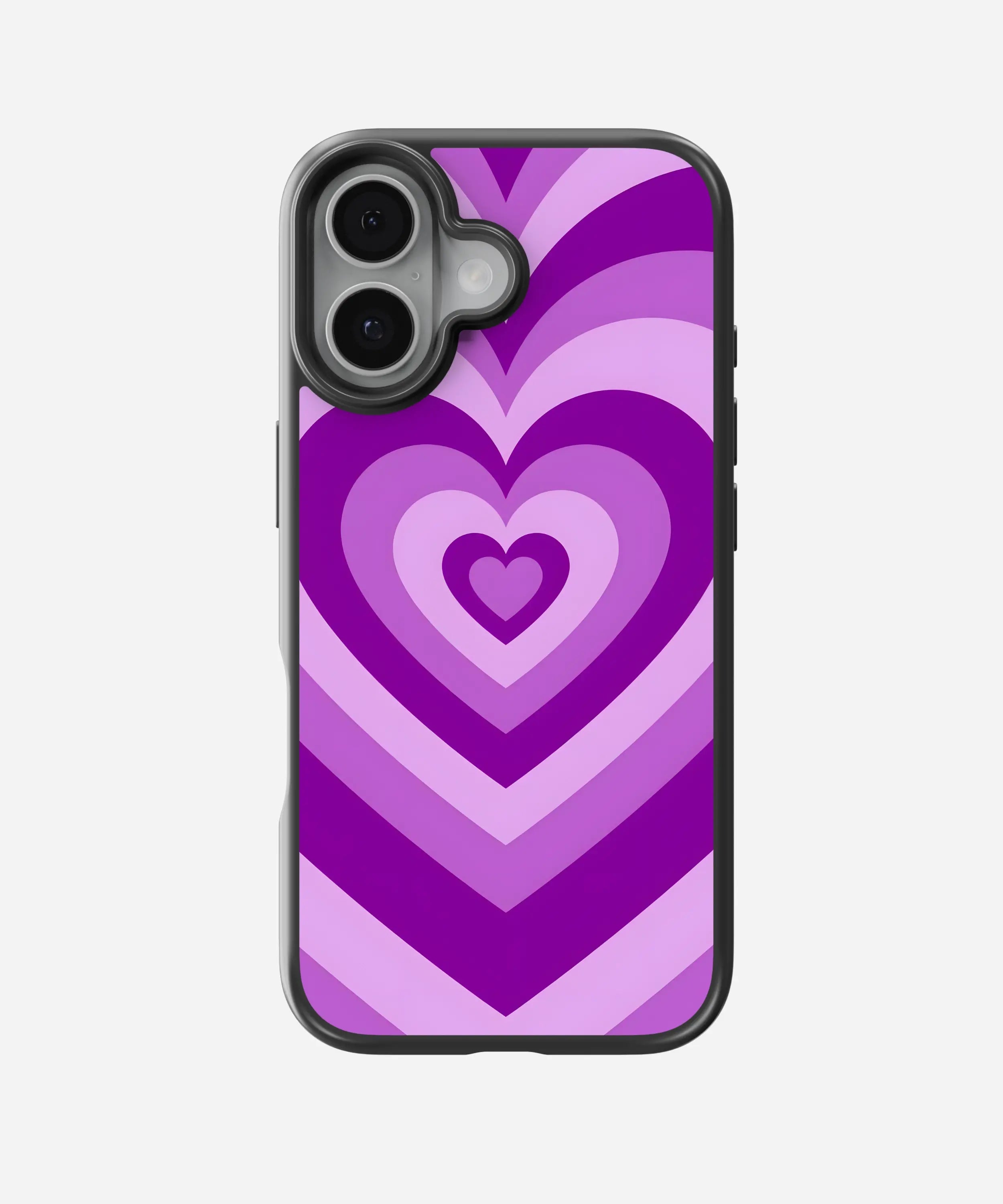 Y2k Purple Hearts Hybrid Matte Case