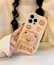 Load image into Gallery viewer, Cute Bear Soft Silicone Phone Case
