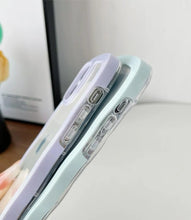 Load image into Gallery viewer, Lavender Wavy Clear Soft iPhone Case

