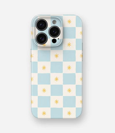 Sunday Sky Checks Glossy Hard Case