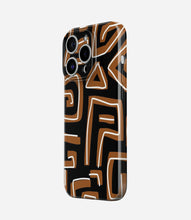 Load image into Gallery viewer, Black/Brown Pattern Glossy Hard Case

