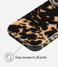 Load image into Gallery viewer, Amber Tortoiseshell Glossy Armoured Case
