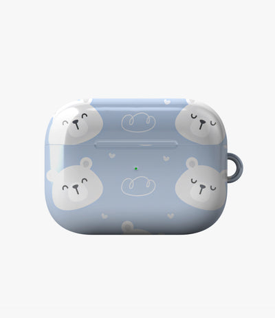 Cloudy Bear Glossy Airpod Case