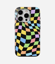 Load image into Gallery viewer, Candy Wave Check Glossy Armoured Case
