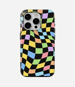 Candy Wave Check Glossy Armoured Case