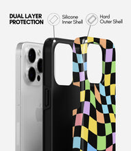 Load image into Gallery viewer, Candy Wave Check Glossy Armoured Case
