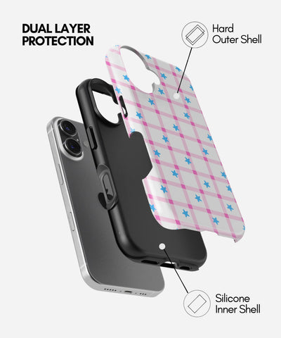 Pink Star Picnic Glossy Armoured Case