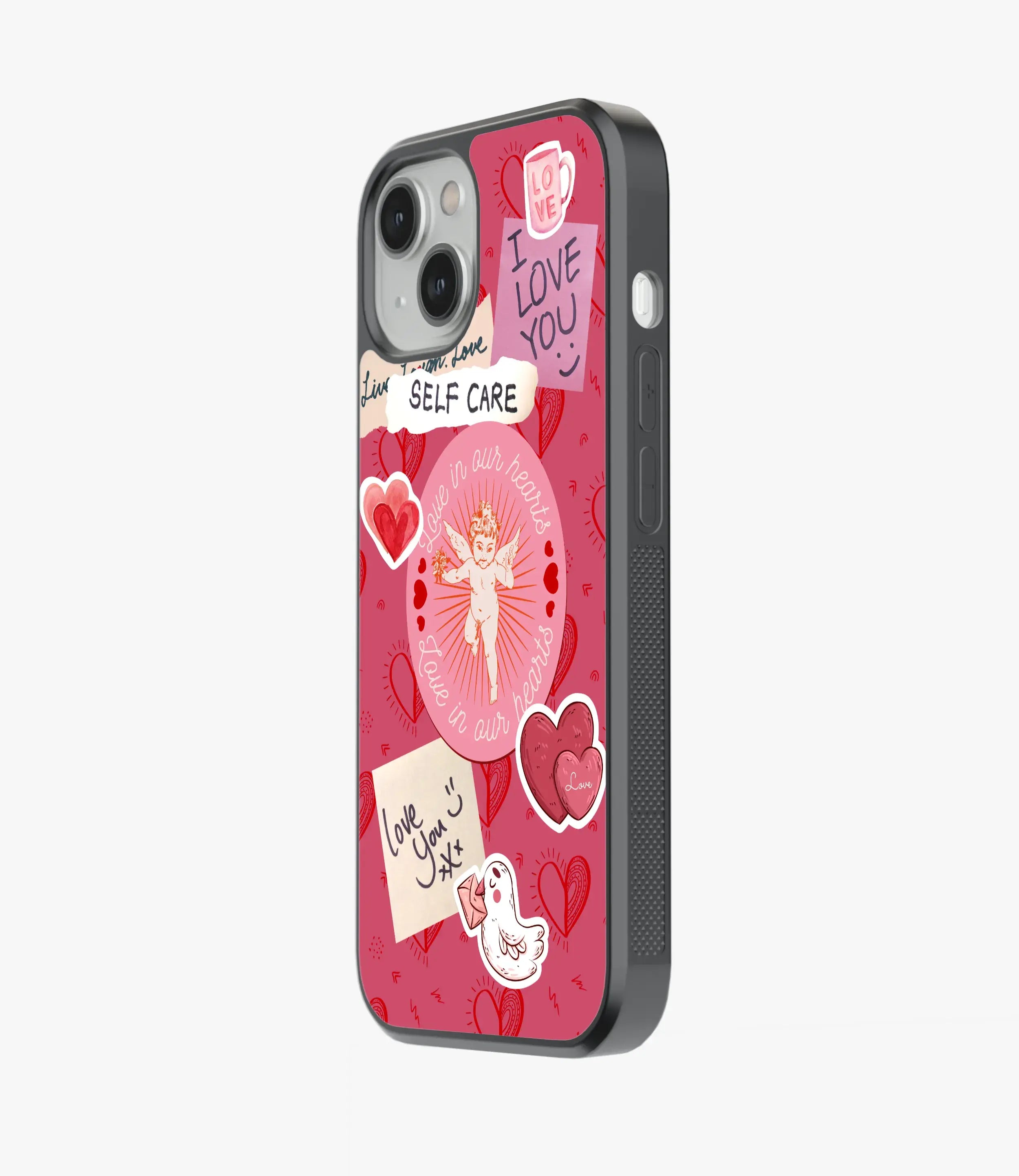 RadiantRomance Glass Phone Case