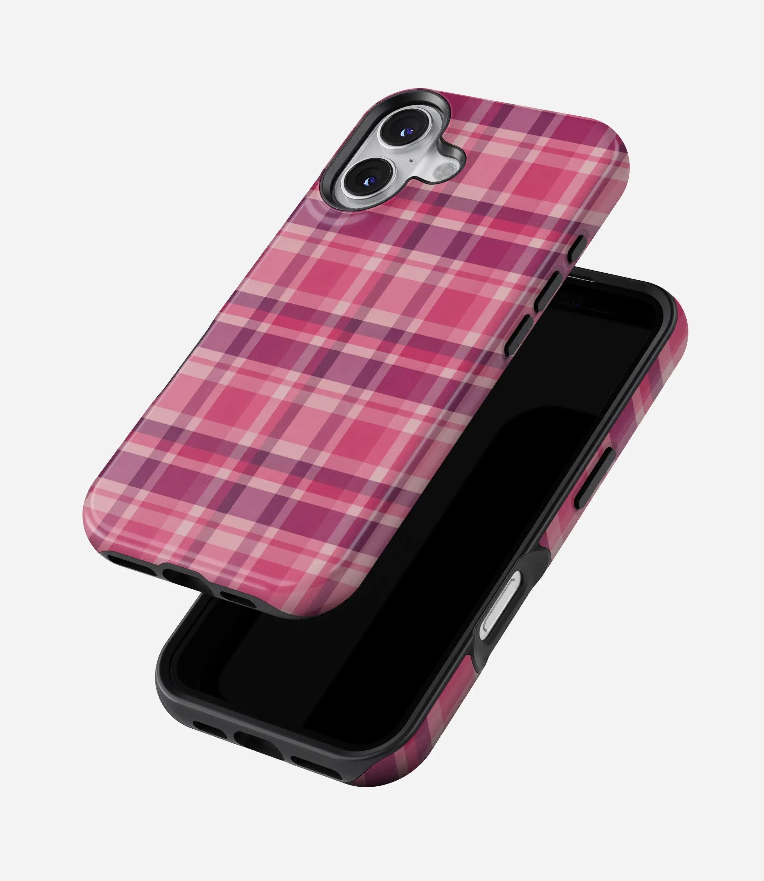Pink Plaid Harmony Glossy Armoured Case