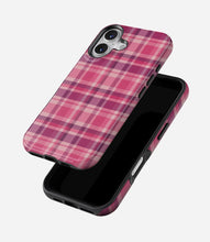 Load image into Gallery viewer, Pink Plaid Harmony Glossy Armoured Case
