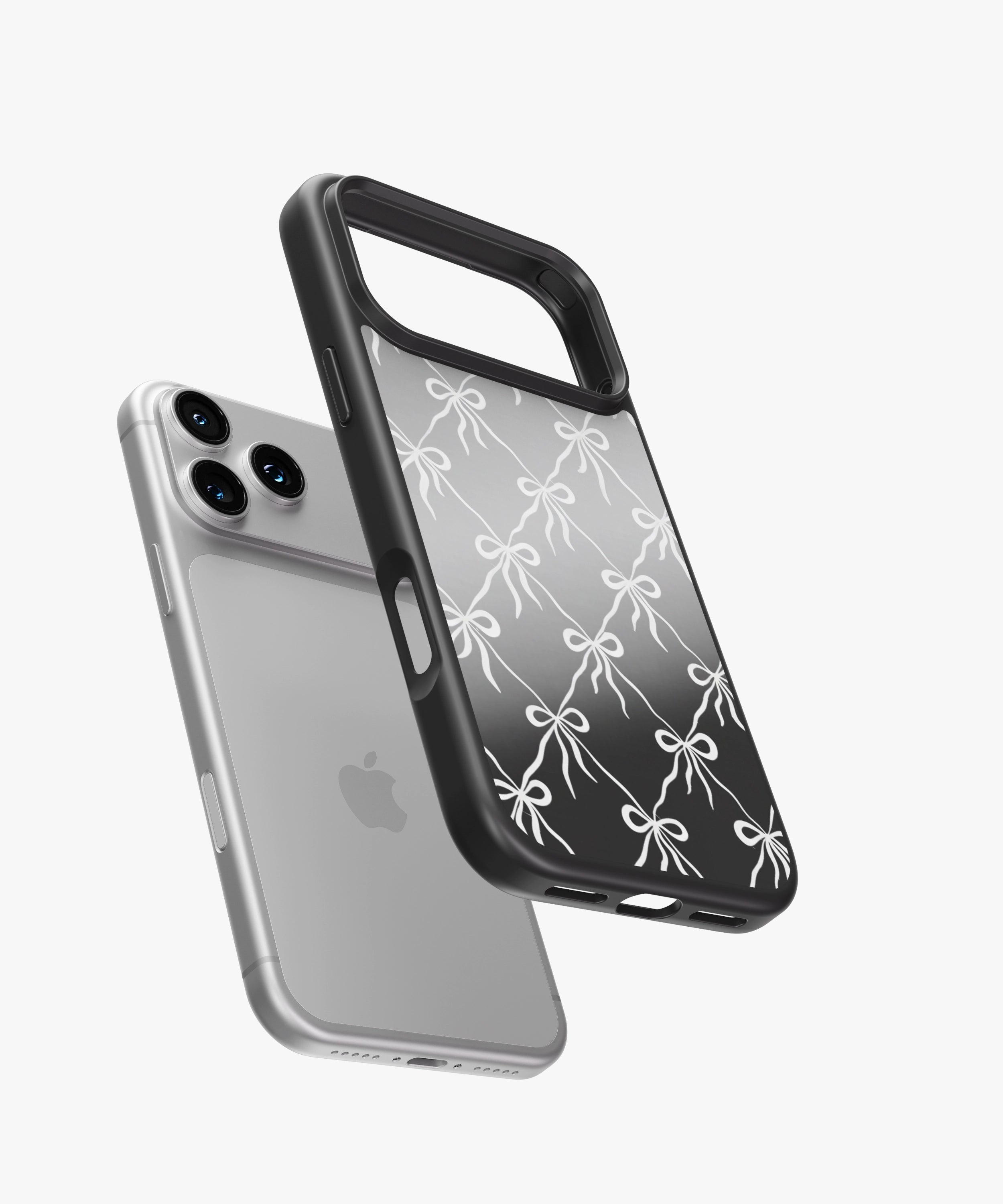 Classic Bow Charm Luxe Mirror Phone Case