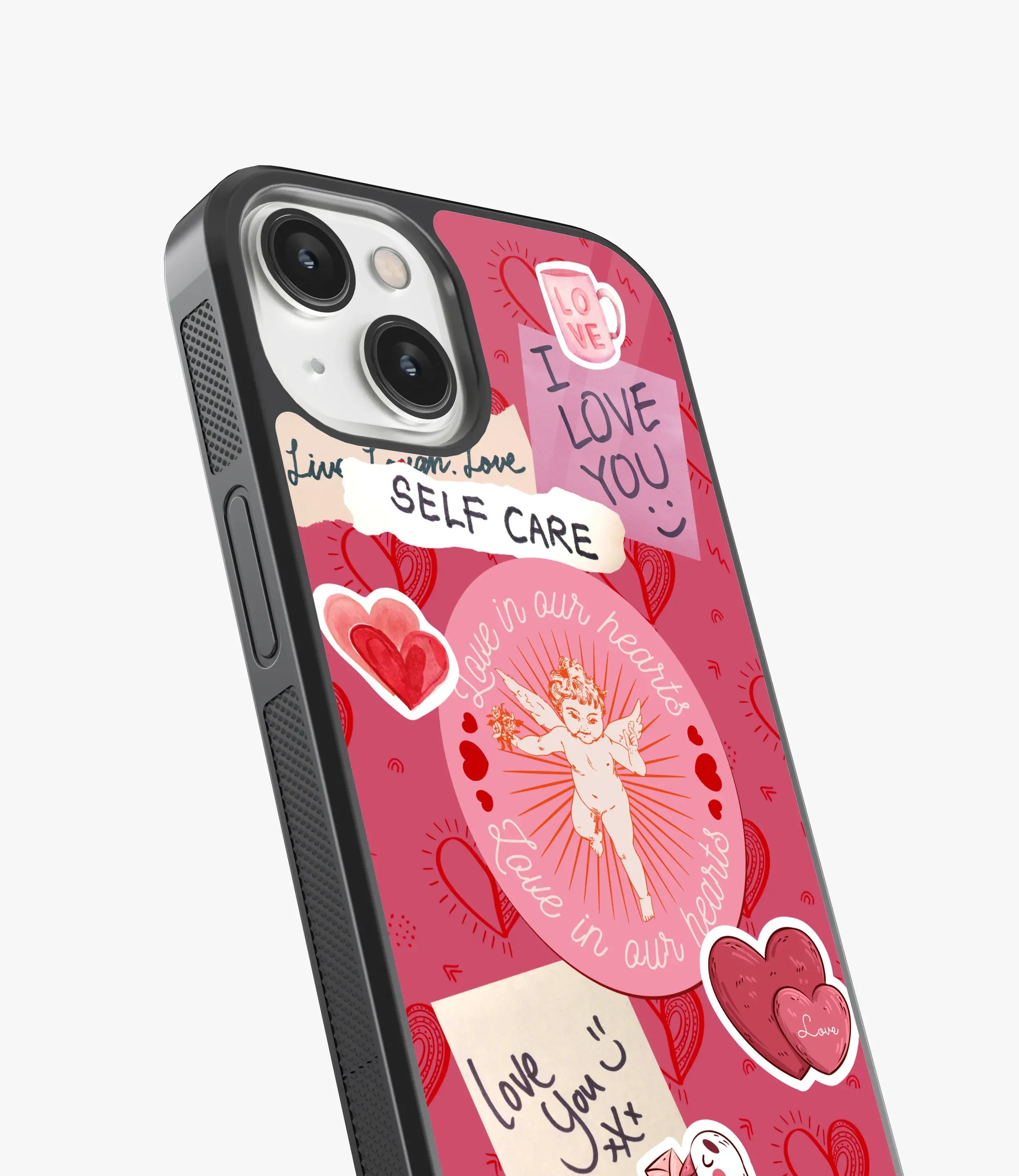 RadiantRomance Glass Phone Case