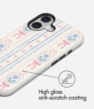 Load image into Gallery viewer, Coquette Bloom Lace Glossy Armoured Case
