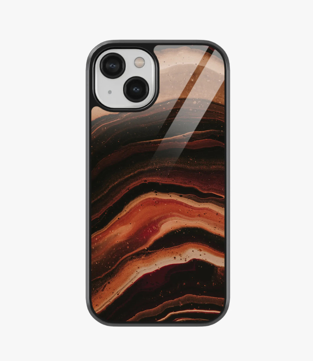 Night Masculine Marble Glass Case