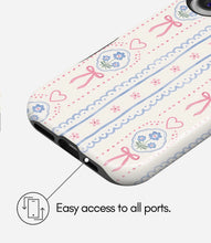 Load image into Gallery viewer, Coquette Bloom Lace Glossy Armoured Case
