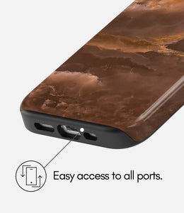 Mocha Cloudstone Glossy Armoured Case