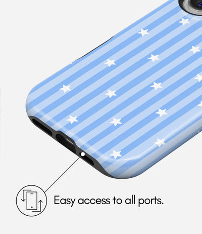 Starry Blue Glossy Armoured Case
